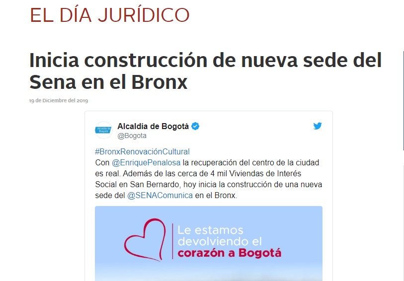 nueva sede del Sena en el Bronx