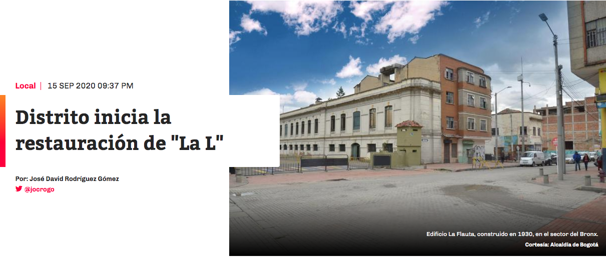 Distrito inicia la restauración de &quot;La L&quot;