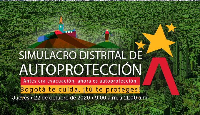 Ilustración Simulacro Distrital de Autoprotección