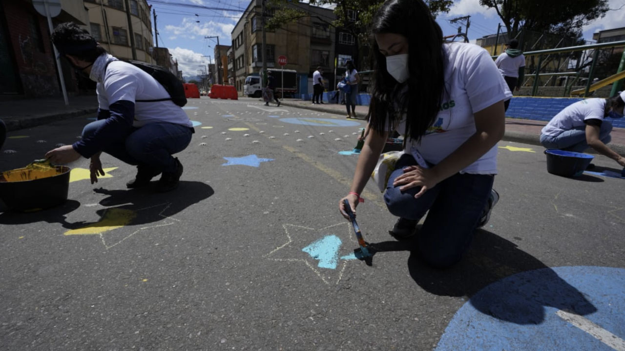 Embellecimiento en el barrio San Bernardo