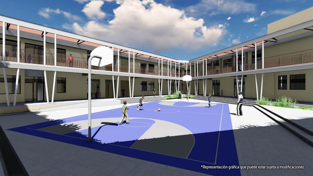 Render del Colegio San Francisco de Asís