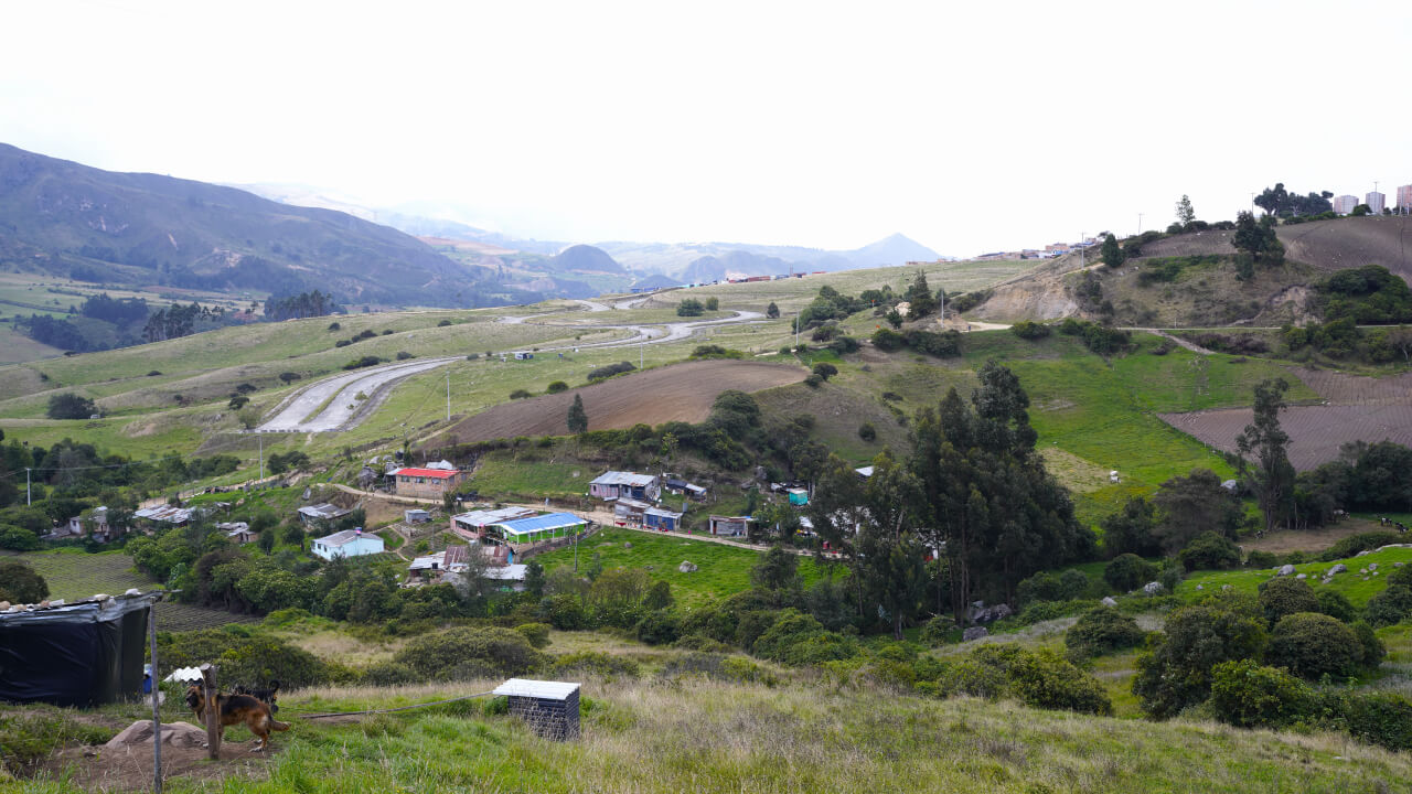 Fotografía aérea plan parcial tres quebradas