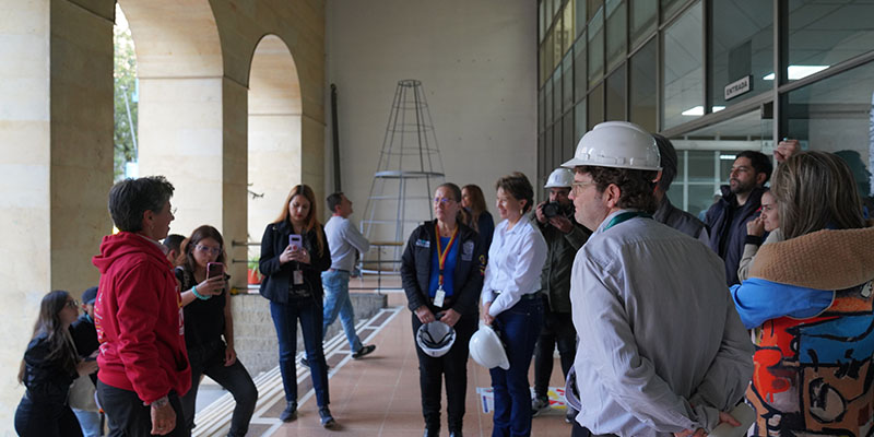 Alcaldesa Claudia López realiza visita de obra al Edificio de Laboratorios   e Investigación de la Facultada de Ingeniería de la Universidad Distrital 