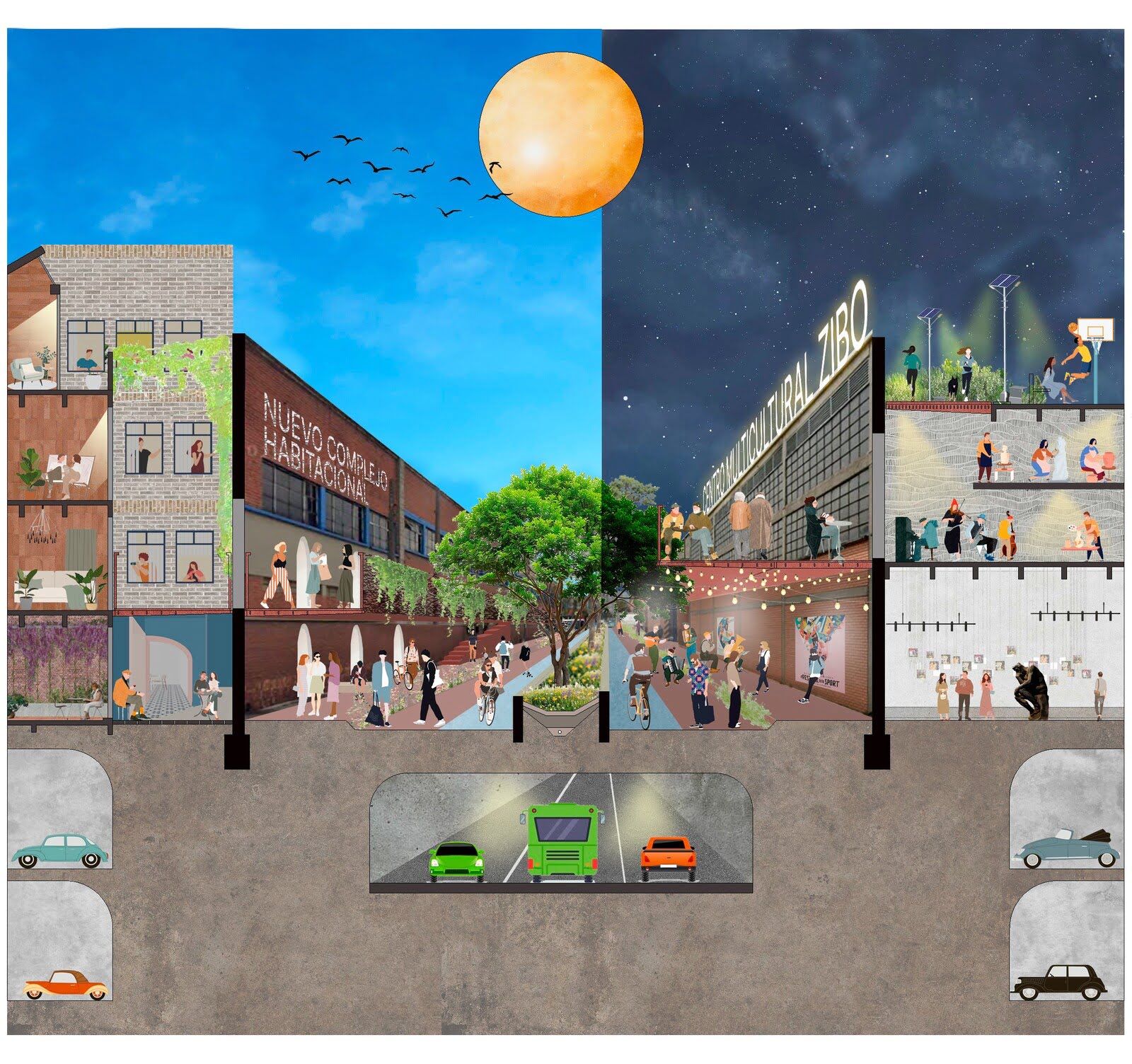 Corredor 17: Espacios heterogéneos para retornar la vida urbana y natural.