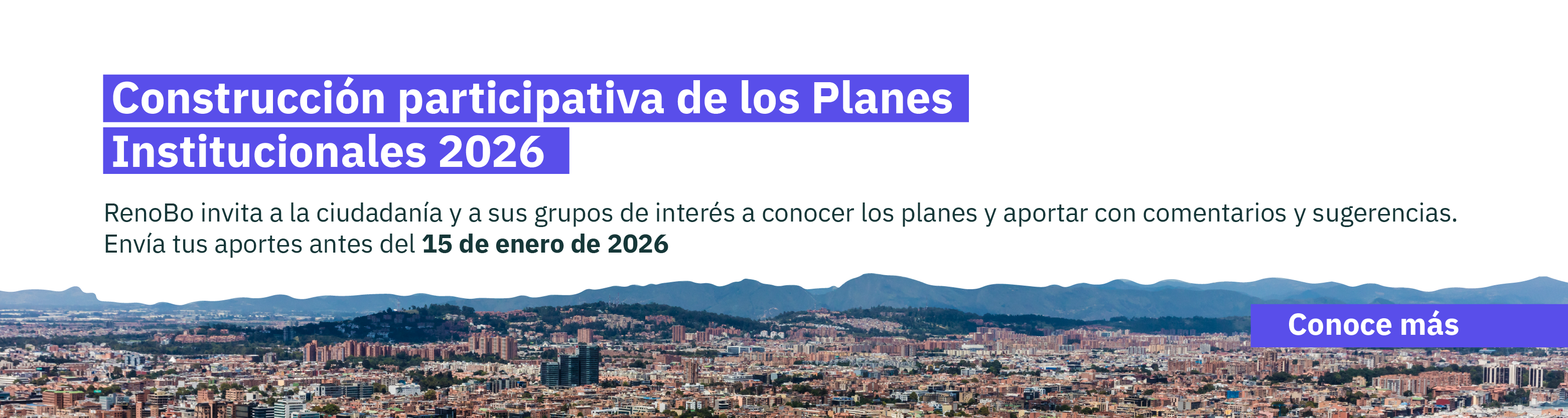 Imagen de Bogotá desde el aire con vista al fondo de los cerros orientales