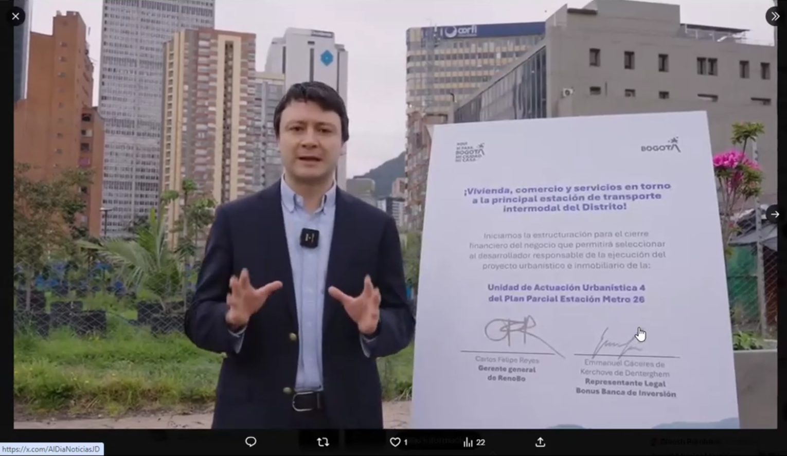 Carlos Felipe Reyes Gerente General de Renobo