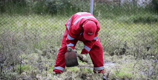 Personal de IDIPRON trabajando con el fin de recuperar el aspecto físico del San Juan de Dios